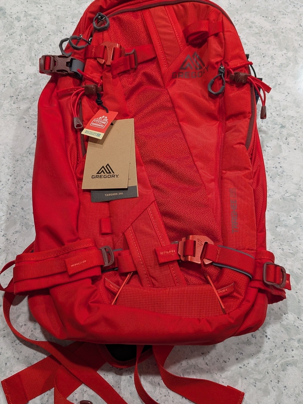 Gregory Targhee 26L unisex backcountry ski and snowboard backpack.